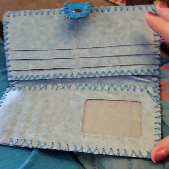 Blue Floral Wallet - Picture 3 of 3